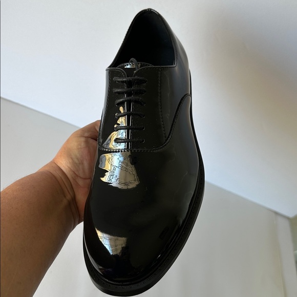 Zara Men's Glossy Black Dress Shoes - Picture 16 of 16